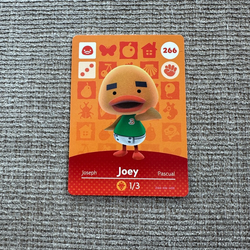 Animal Crossing Amiibo Card - Joey